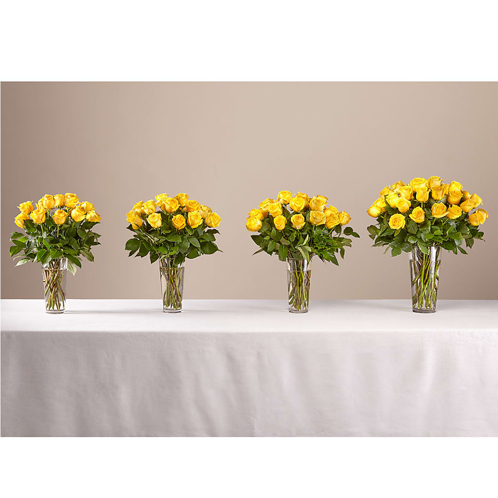 Long Stem Yellow Rose Bouquet – BERMAN'S FLOWERS, Kingsburg CA