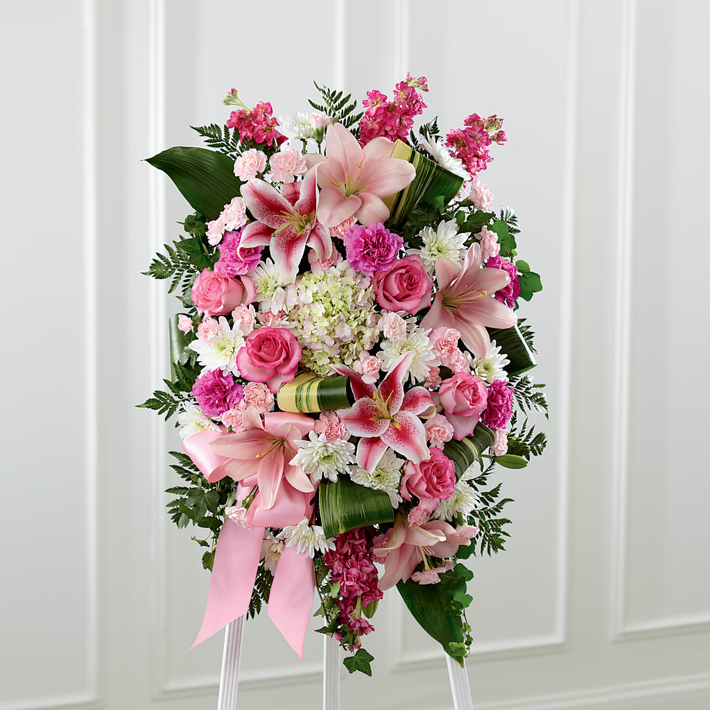 Comforting Standing Spray – BERMAN'S FLOWERS, Kingsburg CA
