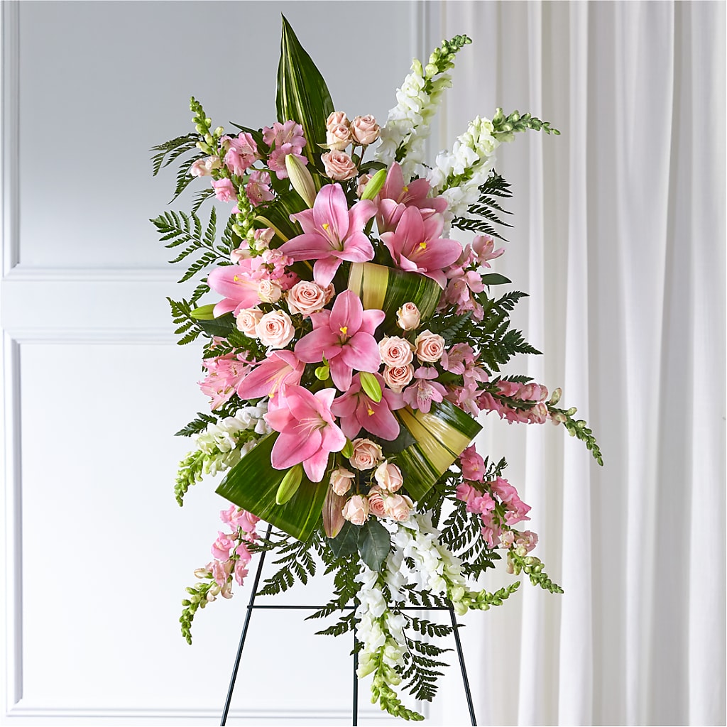 Elegant Embrace Standing Spray – BERMAN'S FLOWERS, Kingsburg CA