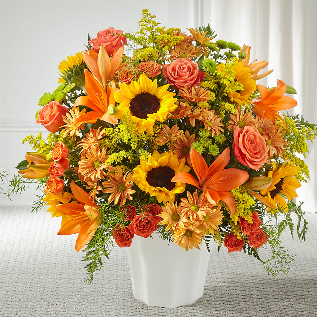 Harvest Thoughts Floor Basket – BERMAN'S FLOWERS, Kingsburg CA
