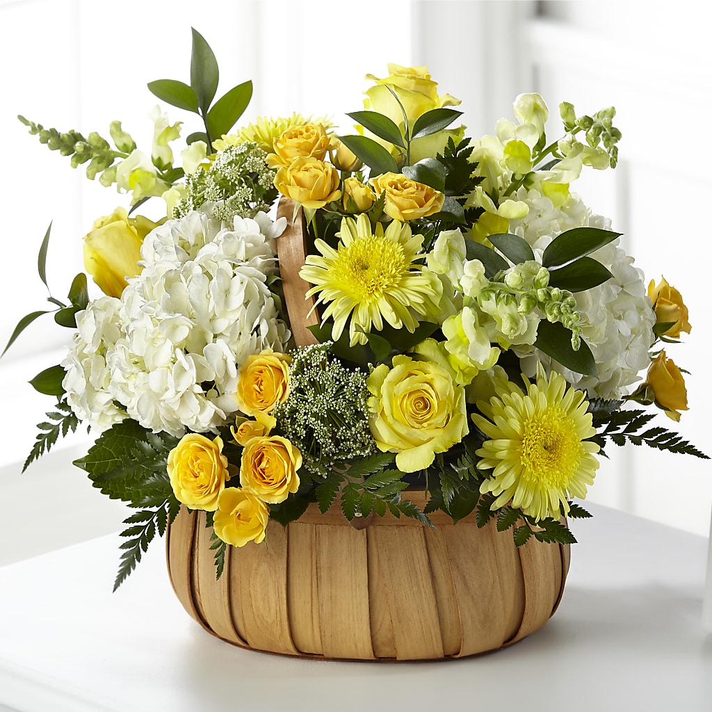 Rustic Remembrance Basket – BERMAN'S FLOWERS, Kingsburg CA