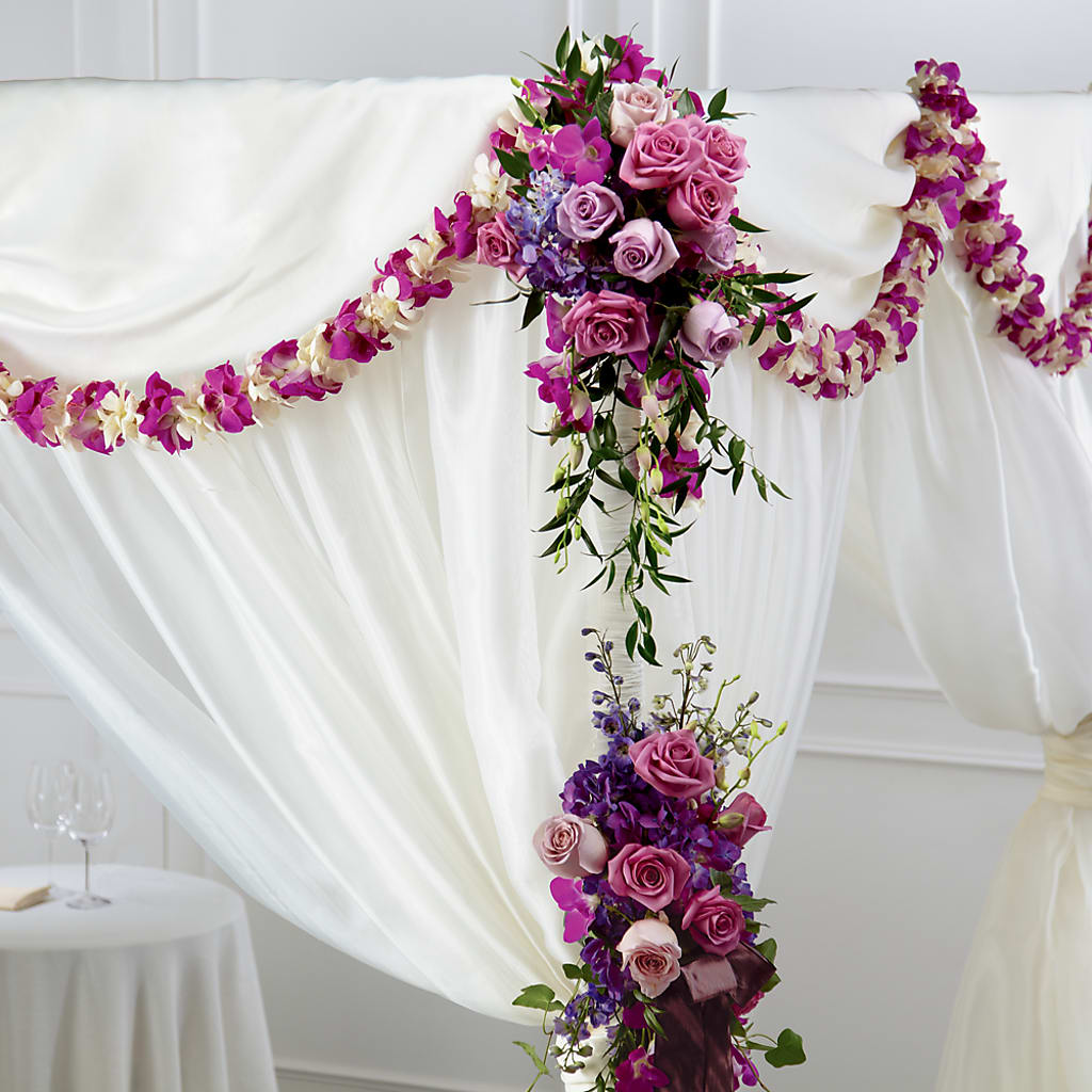 Color & Light Chuppah Decor – BERMAN'S FLOWERS, Kingsburg CA