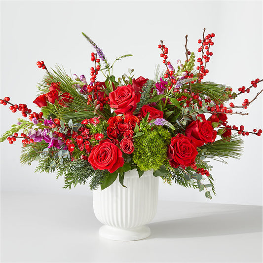 Big Red Bow Bouquet – BERMAN'S FLOWERS, Kingsburg CA