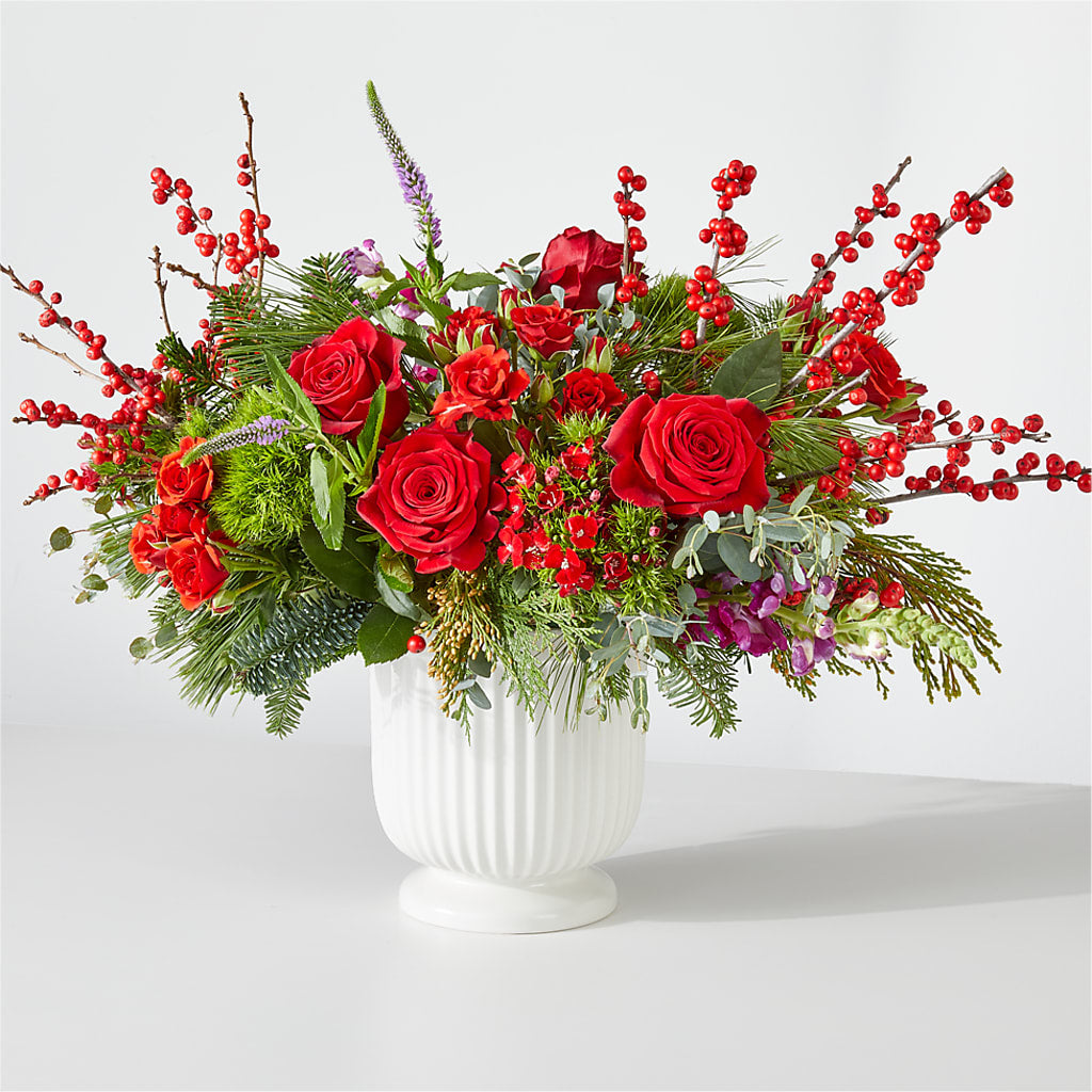 Big Red Bow Bouquet – BERMAN'S FLOWERS, Kingsburg CA