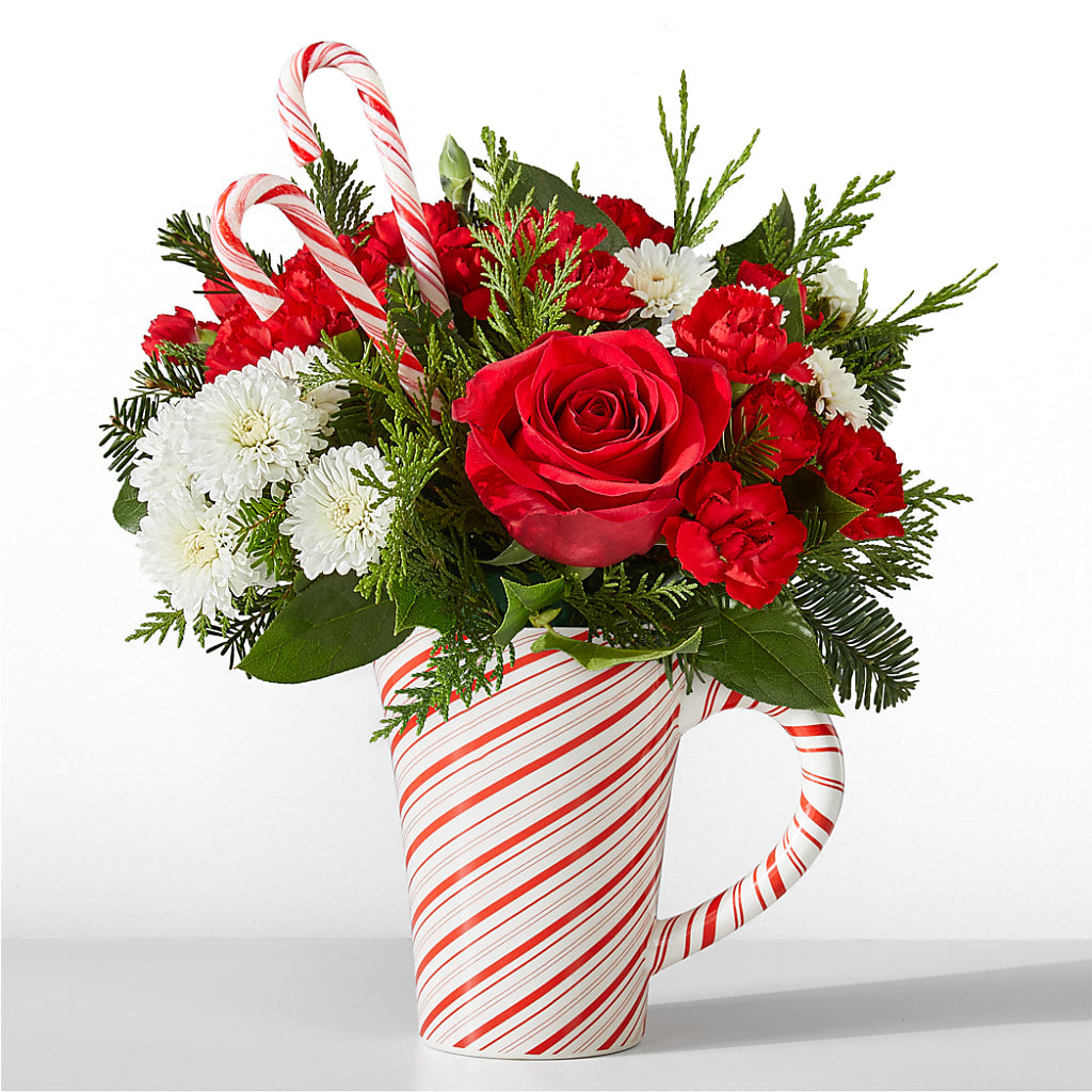 Peppermint Swirl Mug – BERMAN'S FLOWERS, Kingsburg CA