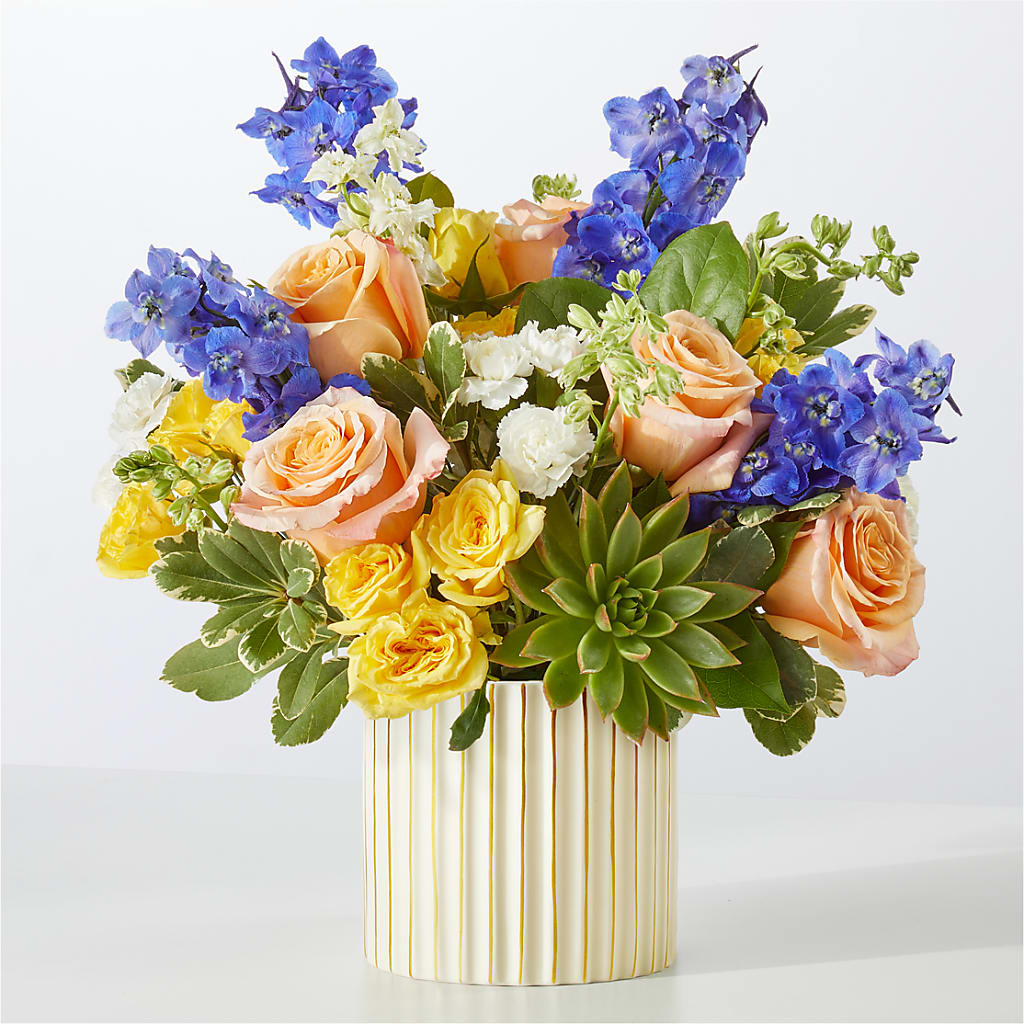 Cobalt Reverie Bouquet – BERMAN'S FLOWERS, Kingsburg CA