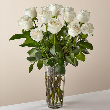 Long Stem White Rose Bouquet – BERMAN'S FLOWERS, Kingsburg CA