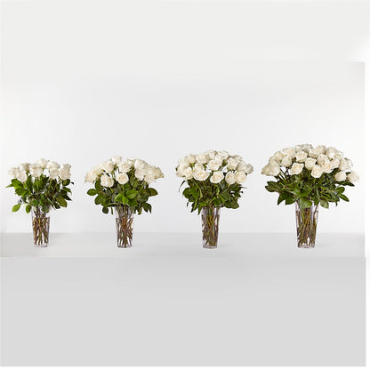 Long Stem White Rose Bouquet – BERMAN'S FLOWERS, Kingsburg CA