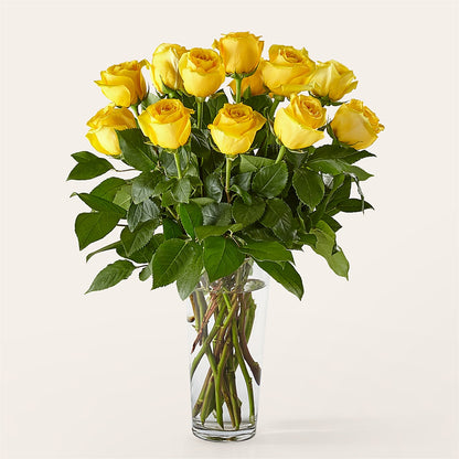 Long Stem Yellow Rose Bouquet – BERMAN'S FLOWERS, Kingsburg CA