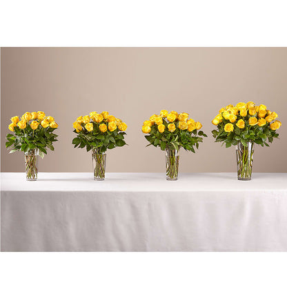 Long Stem Yellow Rose Bouquet – BERMAN'S FLOWERS, Kingsburg CA