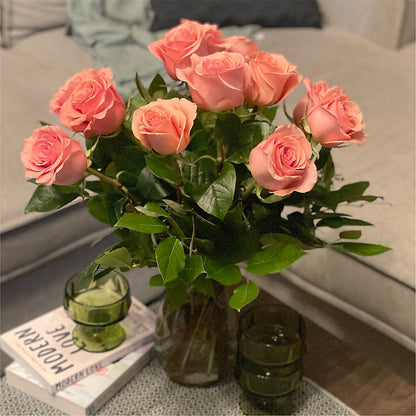 Long Stem Pink Rose Bouquet – BERMAN'S FLOWERS, Kingsburg CA