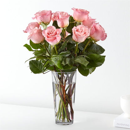 Long Stem Pink Rose Bouquet – BERMAN'S FLOWERS, Kingsburg CA