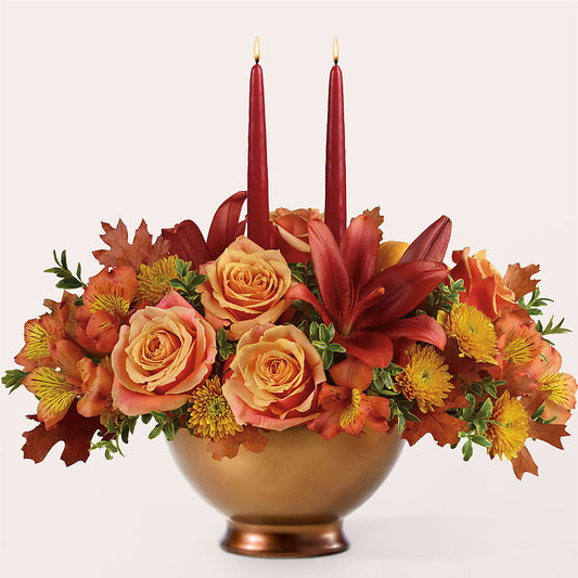 Harvest Table Centerpiece – BERMAN'S FLOWERS, Kingsburg CA