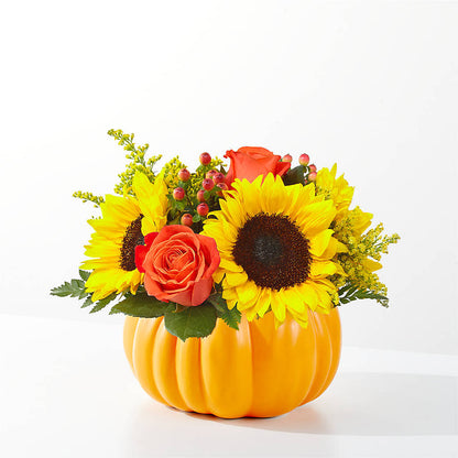 Pick of the Patch Pumpkin Bouquet – BERMAN'S FLOWERS, Kingsburg CA