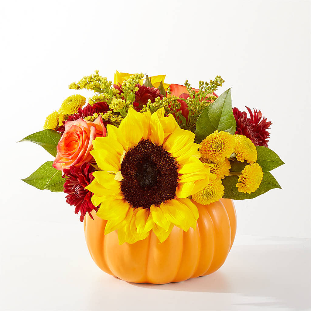 Golden Gourd Pumpkin Bouquet – BERMAN'S FLOWERS, Kingsburg CA