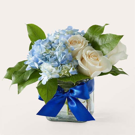 Sky Blue Delight Bouquet – BERMAN'S FLOWERS, Kingsburg CA