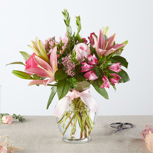 Pink Ribbon - A Florist Original – BERMAN'S FLOWERS, Kingsburg CA