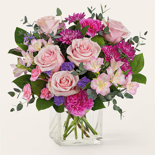 Rosy Radiance Bouquet – BERMAN'S FLOWERS, Kingsburg CA