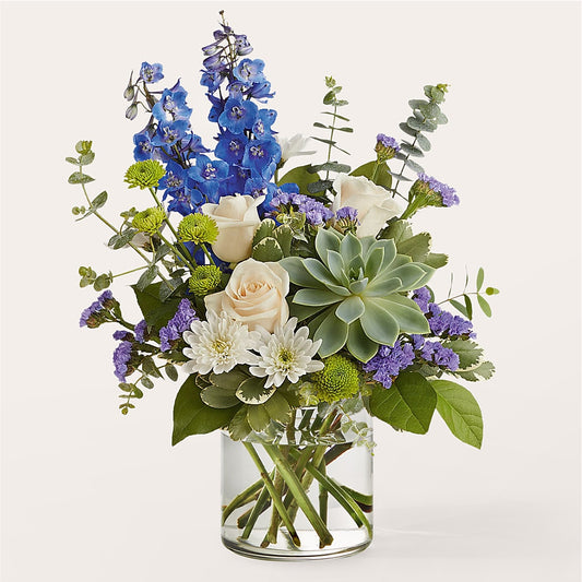 Cerulean Waves Bouquet – BERMAN'S FLOWERS, Kingsburg CA