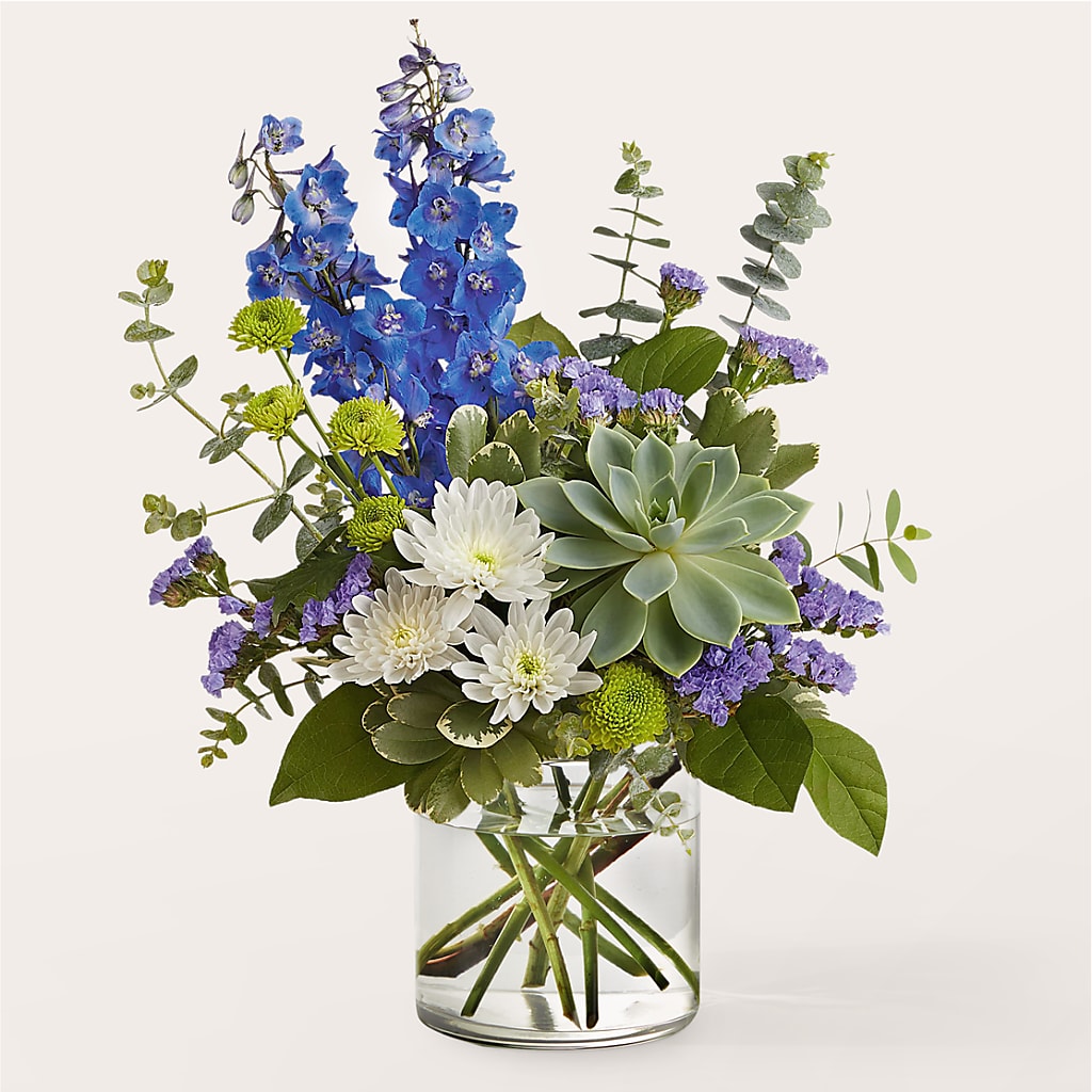 Cerulean Waves Bouquet – BERMAN'S FLOWERS, Kingsburg CA