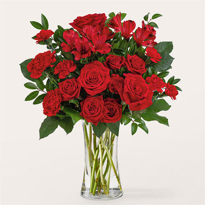 Brilliant Ruby Bouquet – BERMAN'S FLOWERS, Kingsburg CA