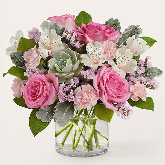 Dusty Rose Bouquet – BERMAN'S FLOWERS, Kingsburg CA
