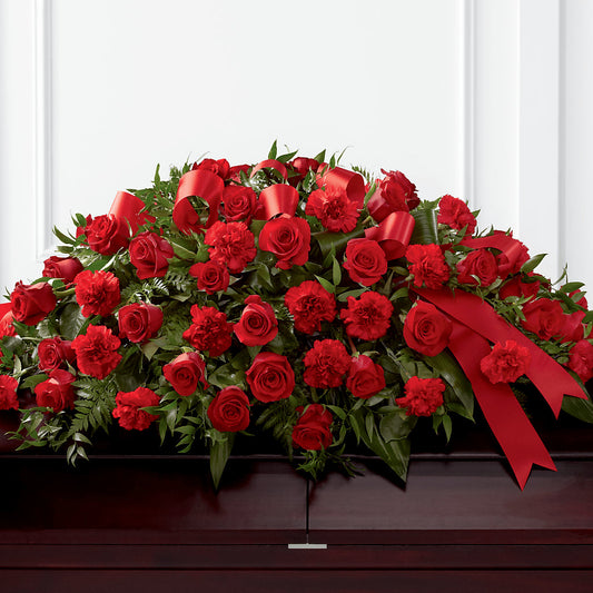 Tribute of Life Casket Spray – BERMAN'S FLOWERS, Kingsburg CA