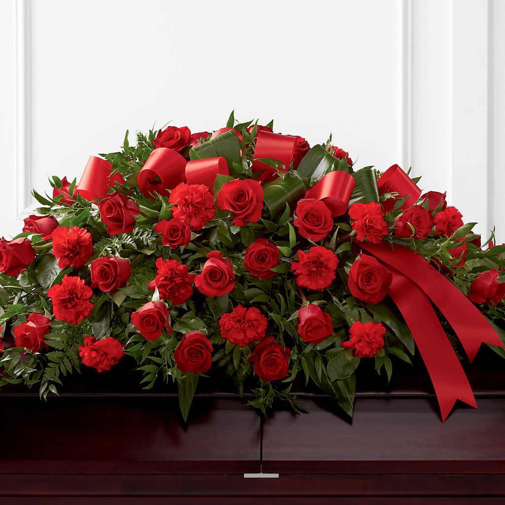 Tribute of Life Casket Spray – BERMAN'S FLOWERS, Kingsburg CA