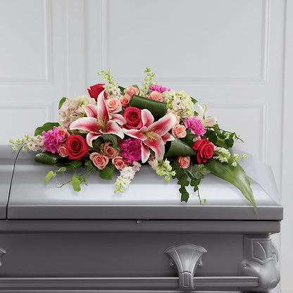 Splendid Grace Casket Spray – BERMAN'S FLOWERS, Kingsburg CA