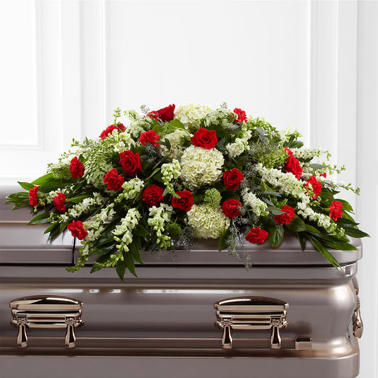 Sincerity Casket Spray – BERMAN'S FLOWERS, Kingsburg CA