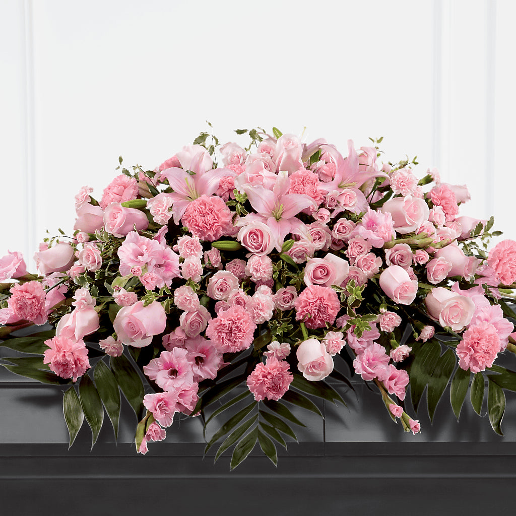 Garden of Comfort Casket Spray (Standard) – BERMAN'S FLOWERS, Kingsburg CA