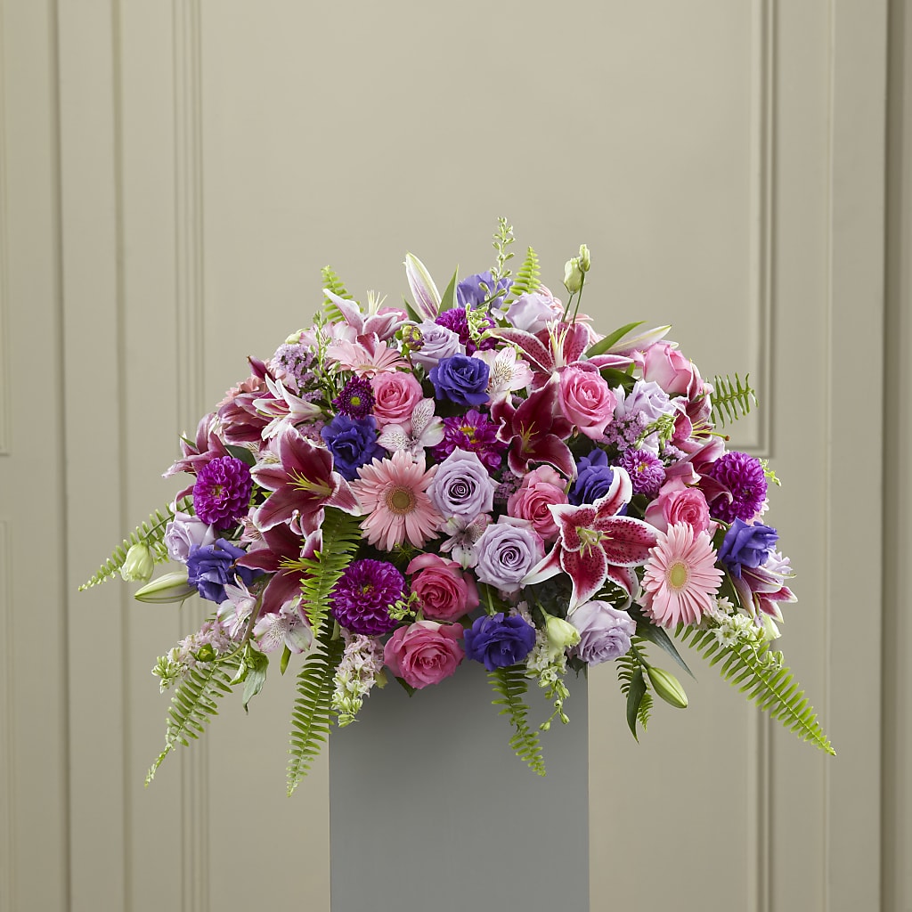 Fare Thee Well Pedestal – BERMAN'S FLOWERS, Kingsburg CA