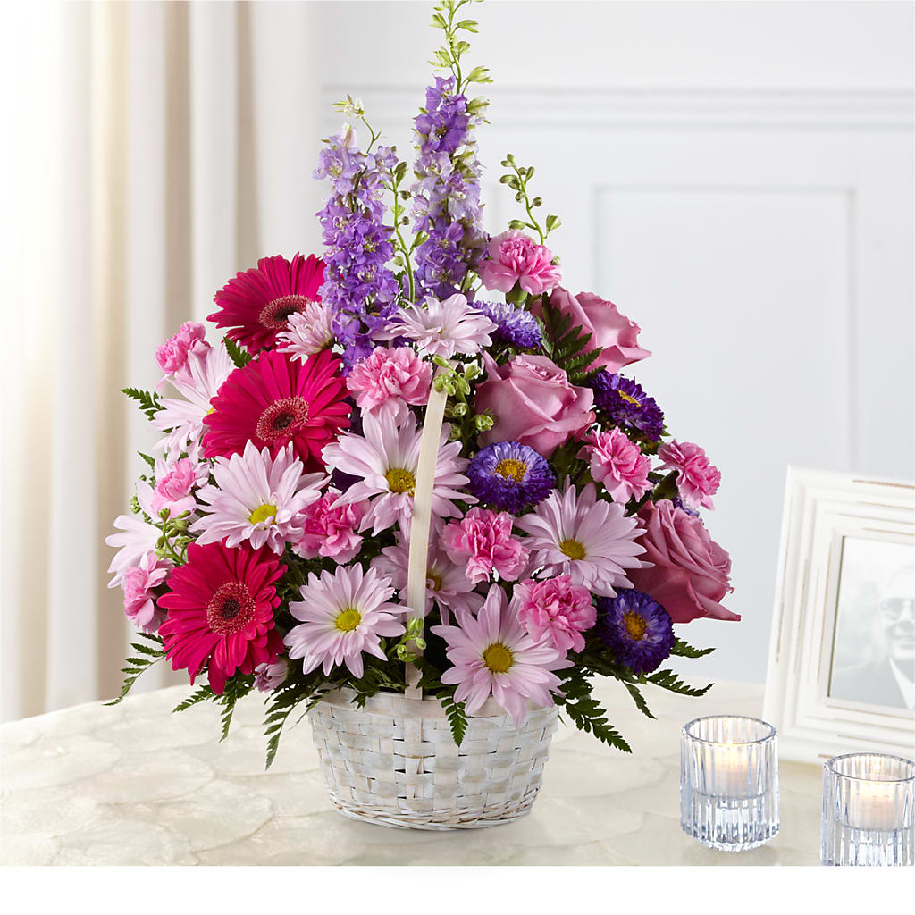 Pastel Peace Basket – BERMAN'S FLOWERS, Kingsburg CA