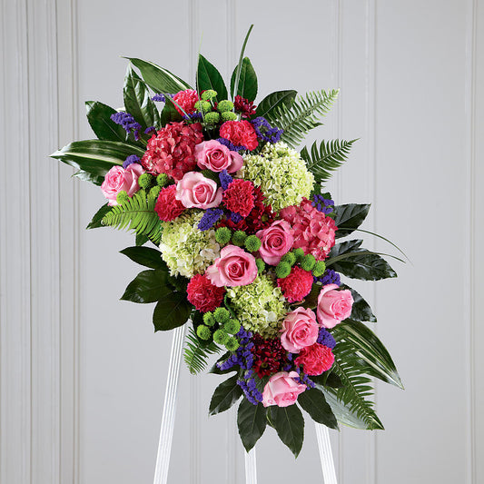 Refreshing Mix Standing Spray – BERMAN'S FLOWERS, Kingsburg CA