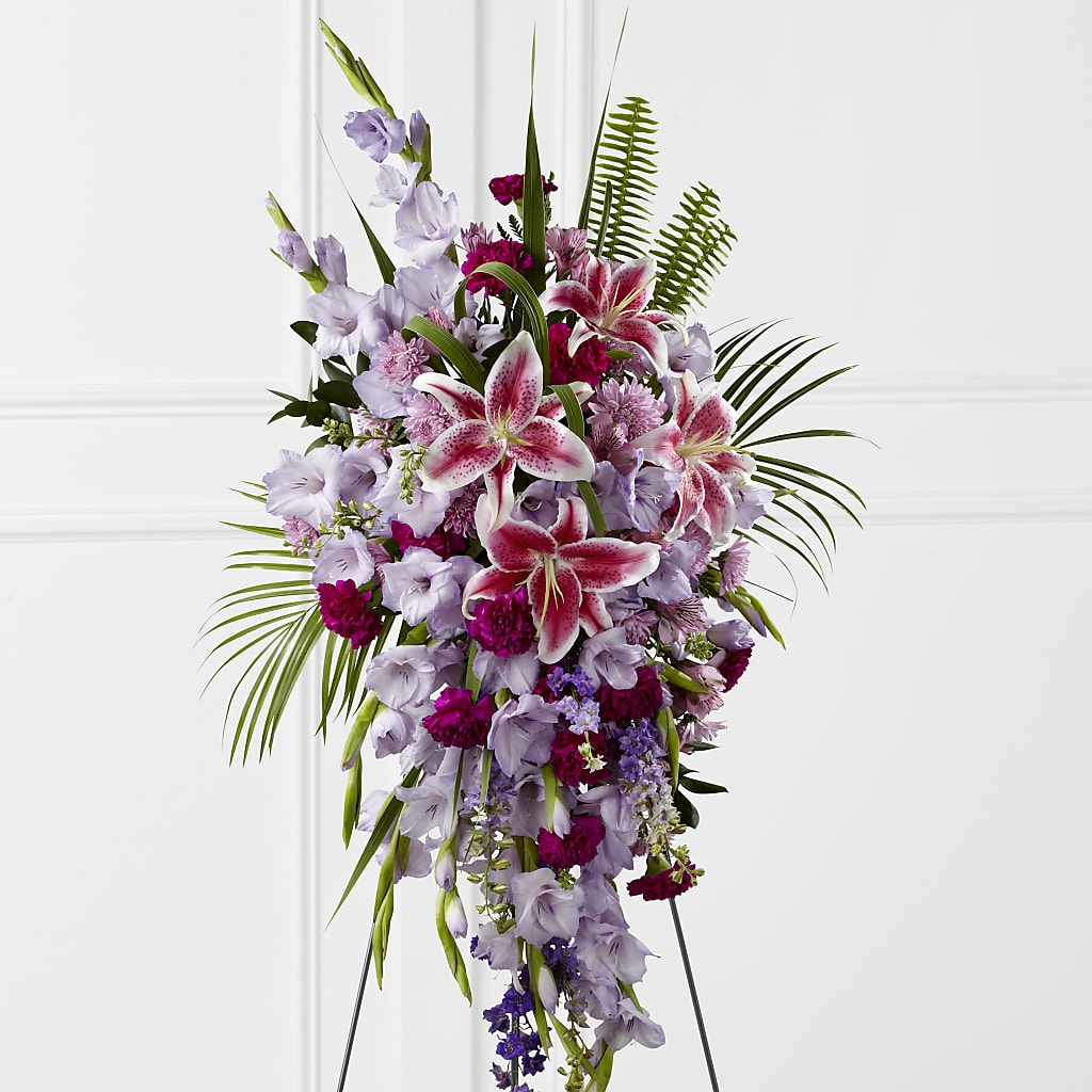 Tender Touch Standing Spray – BERMAN'S FLOWERS, Kingsburg CA
