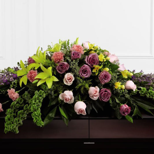 Forever Beloved Casket Spray – BERMAN'S FLOWERS, Kingsburg CA