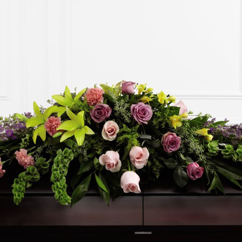 Forever Beloved Casket Spray – BERMAN'S FLOWERS, Kingsburg CA