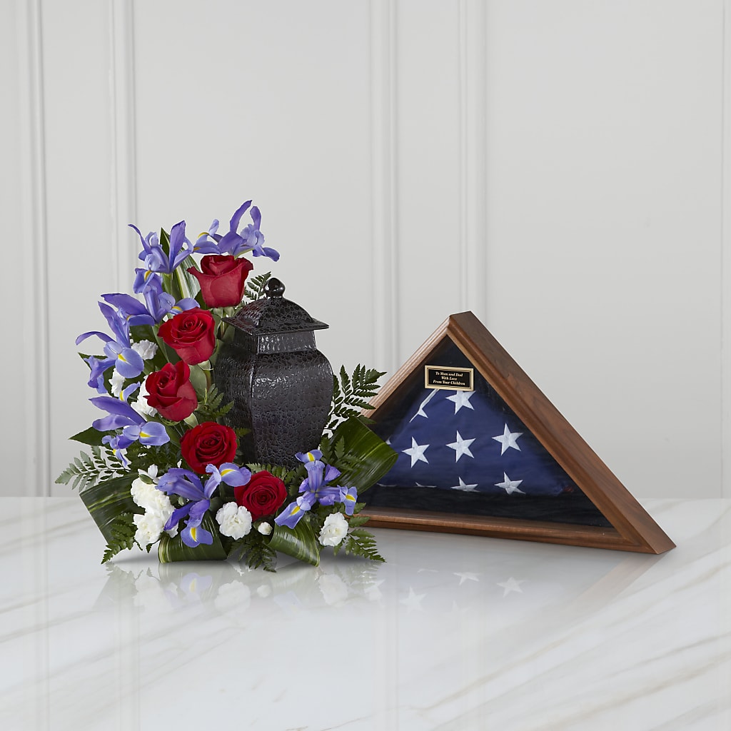 Patriotic Tribute Arrangement – BERMAN'S FLOWERS, Kingsburg CA