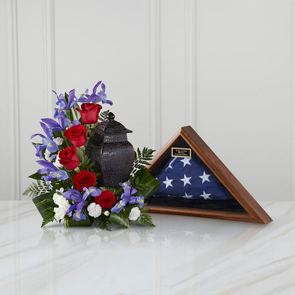 Patriotic Tribute Arrangement – BERMAN'S FLOWERS, Kingsburg CA