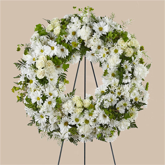 Faithful Wishes Wreath – BERMAN'S FLOWERS, Kingsburg CA
