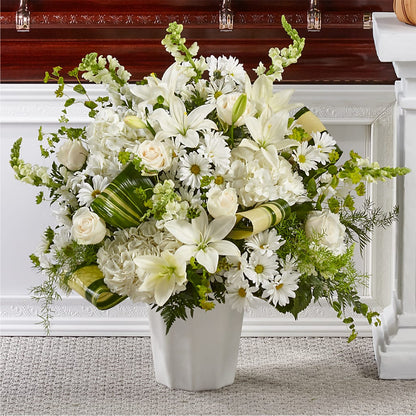 Thoughts of Tranquility Floor Basket – BERMAN'S FLOWERS, Kingsburg CA