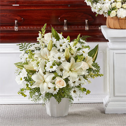 Thoughts of Tranquility Floor Basket – BERMAN'S FLOWERS, Kingsburg CA