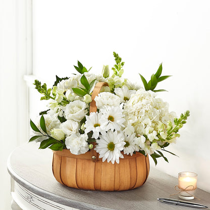 Pure Ivory Basket – BERMAN'S FLOWERS, Kingsburg CA