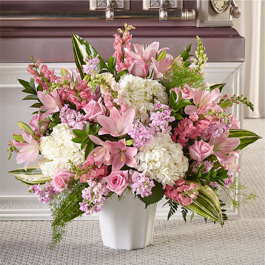 Simply Serene Floor Basket – BERMAN'S FLOWERS, Kingsburg CA