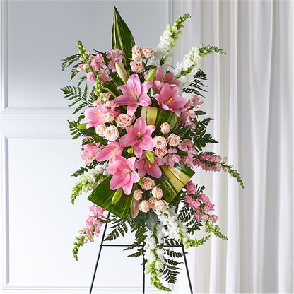 Elegant Embrace Standing Spray – BERMAN'S FLOWERS, Kingsburg CA