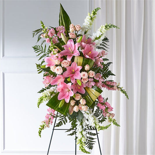 Elegant Embrace Standing Spray – BERMAN'S FLOWERS, Kingsburg CA