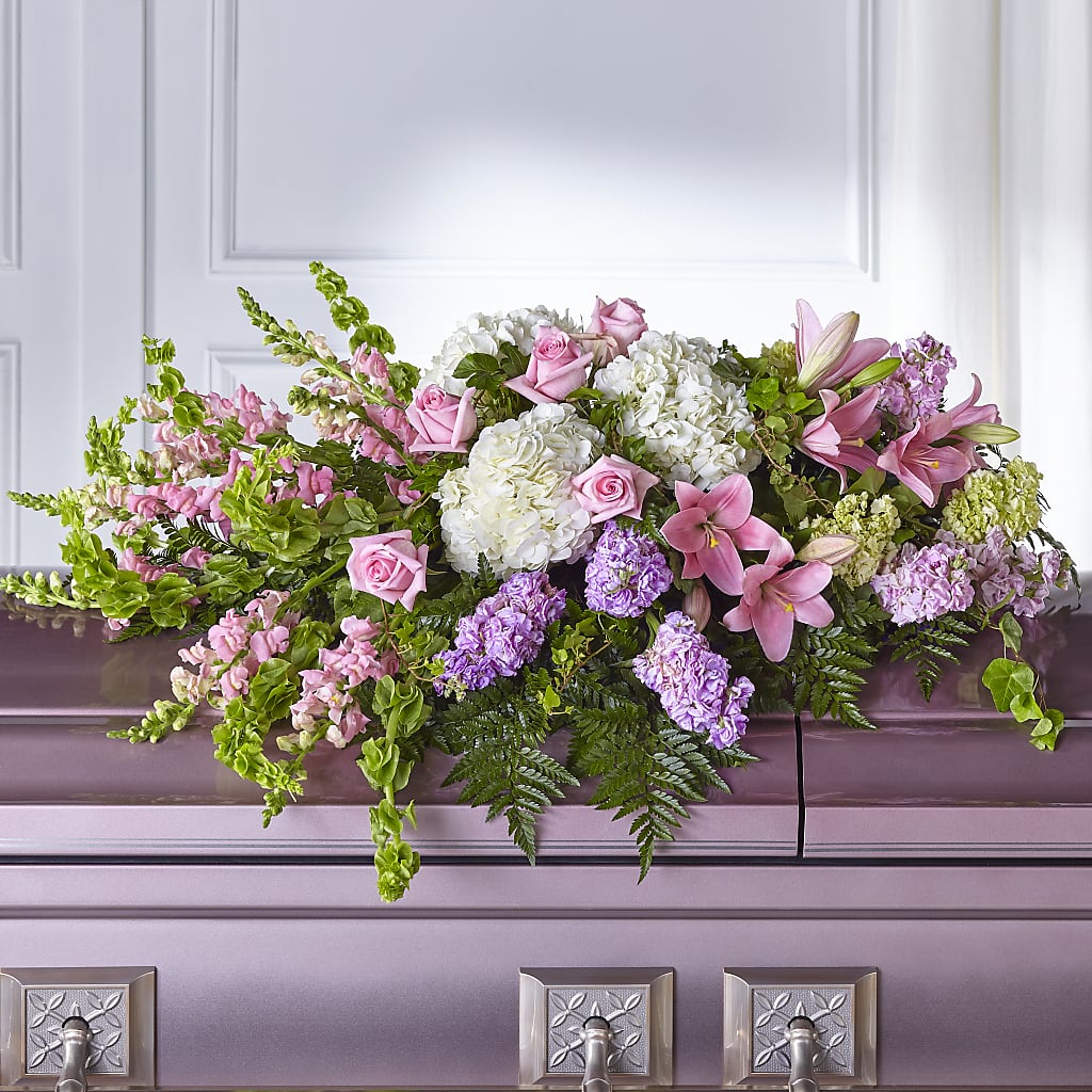 Life's Gratitude Casket Spray – BERMAN'S FLOWERS, Kingsburg CA