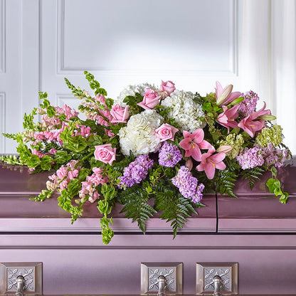 Life's Gratitude Casket Spray – BERMAN'S FLOWERS, Kingsburg CA