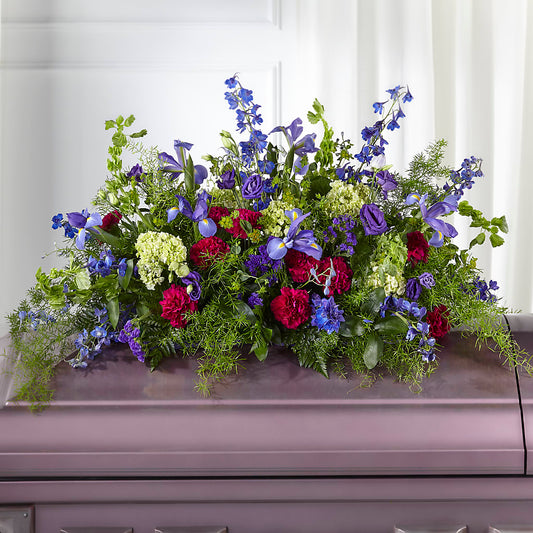 Always Treasured Casket Spray – BERMAN'S FLOWERS, Kingsburg CA
