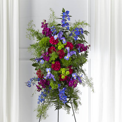 Heavenly Skies Standing Spray – BERMAN'S FLOWERS, Kingsburg CA
